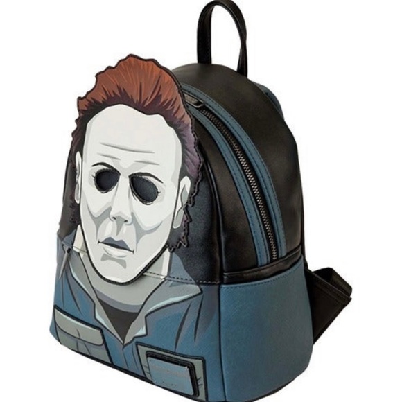 Loungefly Michael Myers Cosplay Slasher Horror Movie Cosplay GITD Mini Backpack - Picture 2 of 5